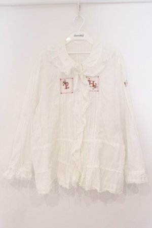 画像: PINK HOUSE / ステッチブラウス  シロ O-26-02-24-028-LO-BL-IG-OS