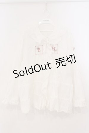 画像: PINK HOUSE / ステッチブラウス  シロ O-26-02-24-028-LO-BL-IG-OS
