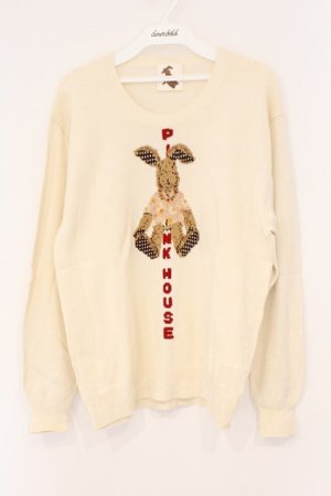 画像: PINK HOUSE / うさぎニット  オフ O-26-02-26-046-LO-TO-IG-OS