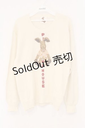 画像: PINK HOUSE / うさぎニット  オフ O-26-02-26-046-LO-TO-IG-OS