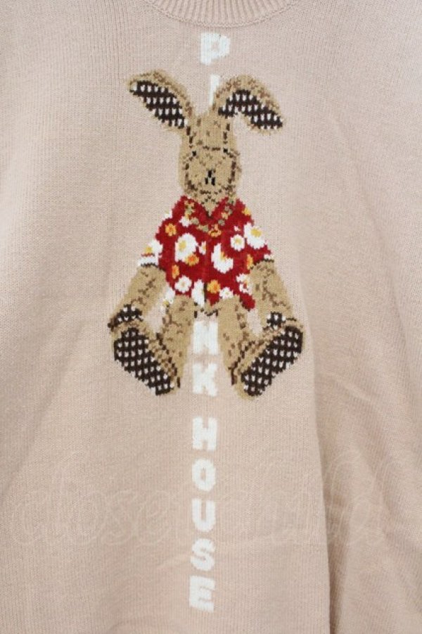 画像2: PINK HOUSE / うさぎニット  ピンク O-26-02-26-047-LO-TO-IG-OS (2)