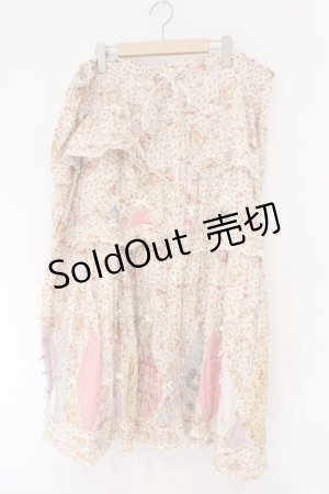 画像: PINK HOUSE / フェリーチェ 柄 パッチワークスカート【お直しあり】  ピンク O-26-02-26-048-LO-SK-IG-OS