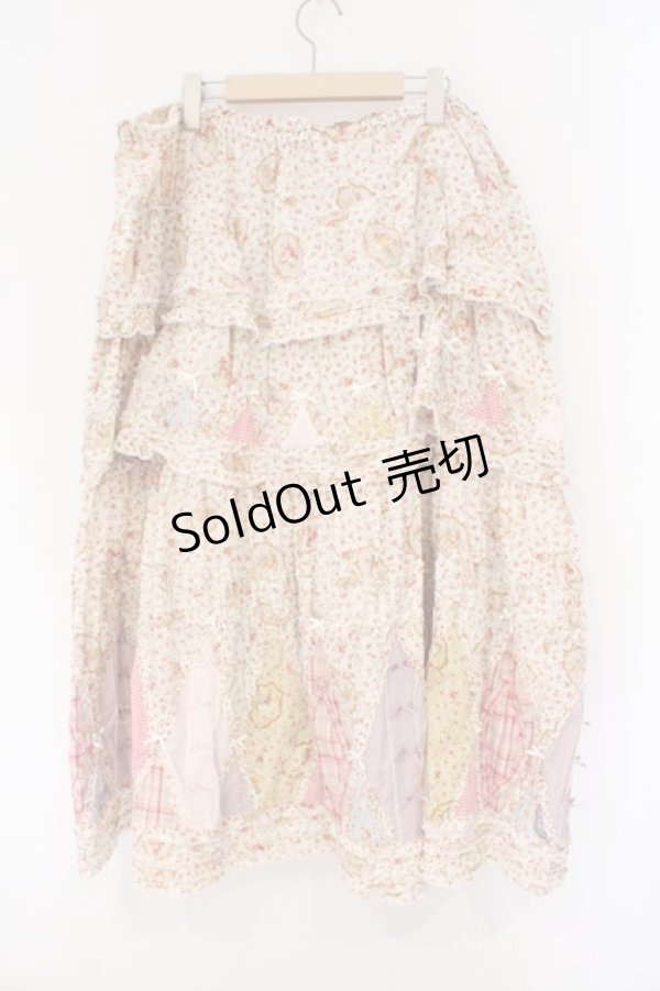 画像5: PINK HOUSE / フェリーチェ 柄 パッチワークスカート【お直しあり】  ピンク O-26-02-26-048-LO-SK-IG-OS (5)