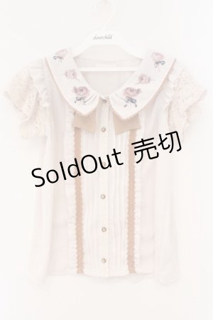 画像: LIZ LISA / ROSEブラウス  アイボリー×ブラウン系 O-26-02-26-049-LO-BL-IG-OS