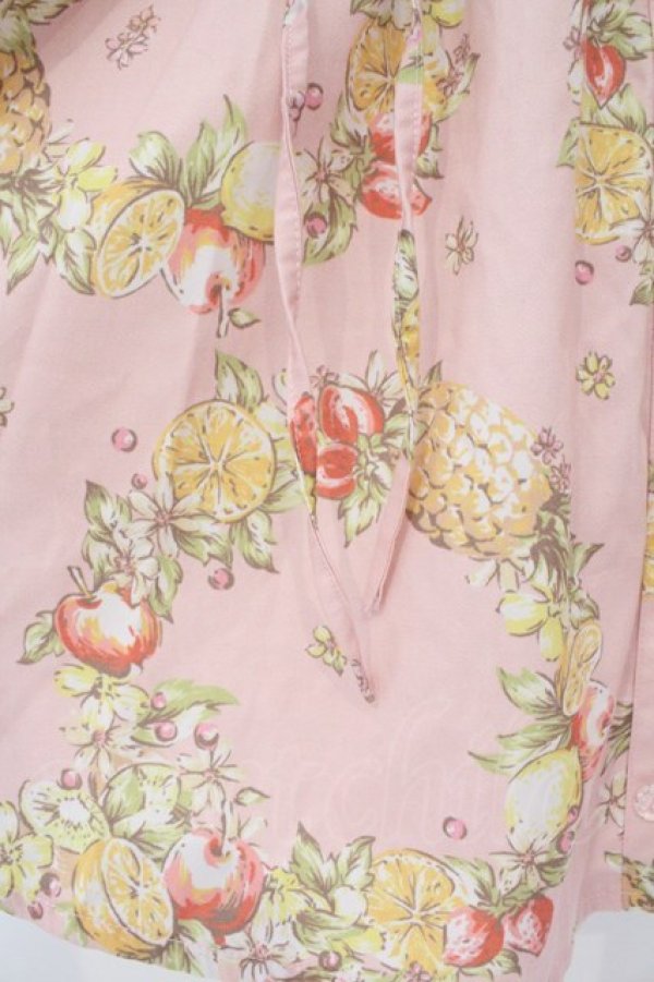 画像3: LIZ　LISA / フルーツリース柄ロンパース  ピンク O-26-02-26-051-LO-OP-IG-OS (3)