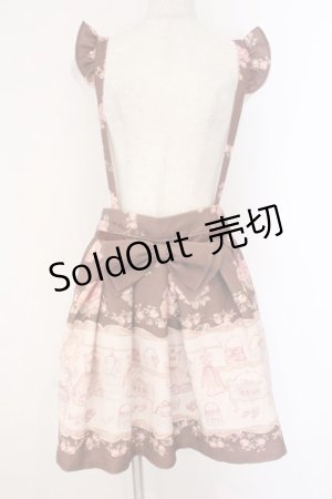 画像: LIZ LISA / ディスプレイ柄サススカート  ブラウン O-26-02-26-052-LO-SK-IG-OS