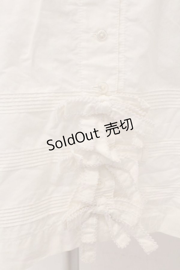 画像3: WONDERFUL WORLD / タックリボンワンピース  シロ O-26-02-26-053-LO-OP-IG-OS (3)