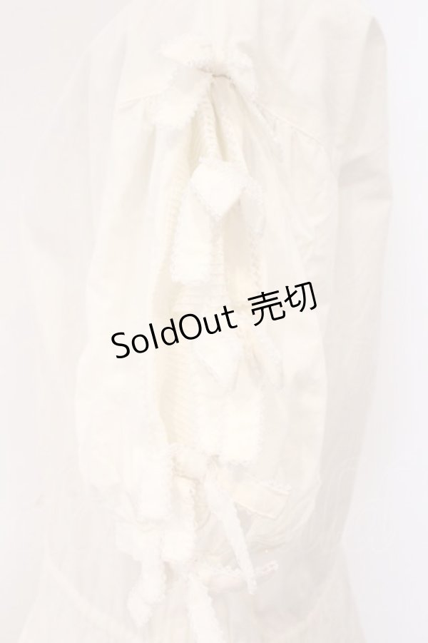 画像4: WONDERFUL WORLD / タックリボンワンピース  シロ O-26-02-26-053-LO-OP-IG-OS (4)