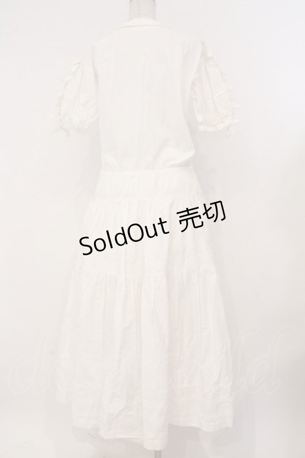 画像5: WONDERFUL WORLD / タックリボンワンピース  シロ O-26-02-26-053-LO-OP-IG-OS (5)