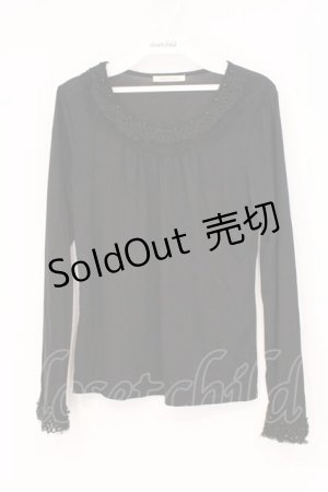 画像: axes femme / カギ針使いインナープルオーバー M クロ O-26-02-26-009-AX-TO-IG-OS