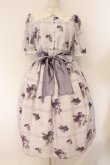 画像1: Melody BasKet / Violet laceスクエアカラーワンピース M ラベンダー O-26-02-26-061-LO-OP-IG-OS (1)