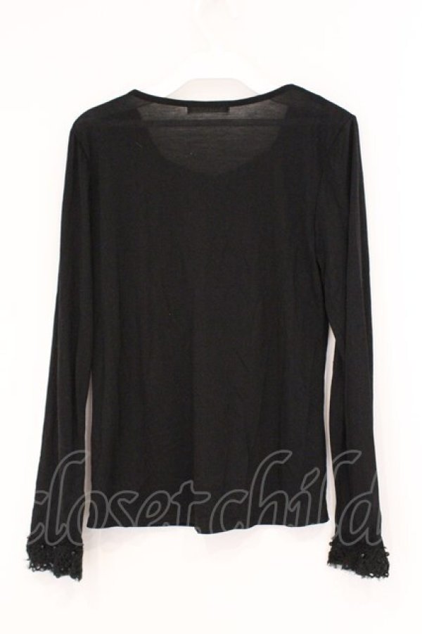 画像2: axes femme / カギ針使いインナープルオーバー M クロ O-26-02-26-009-AX-TO-IG-OS (2)