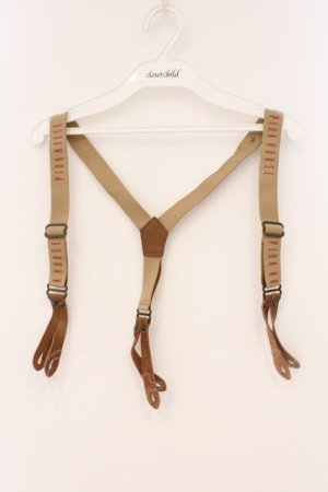 画像: PINK HOUSE / ロゴサスペンダー  ブラウン O-26-02-26-064-LO-ZA-IG-OS