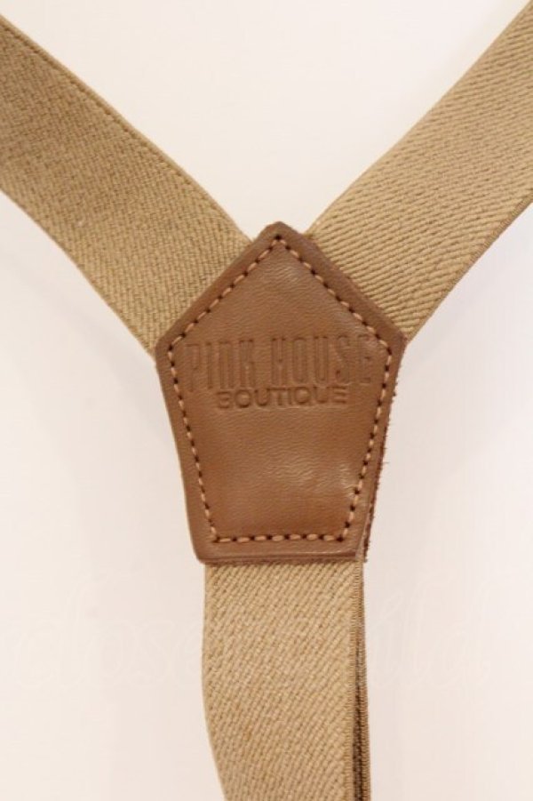 画像4: PINK HOUSE / ロゴサスペンダー  ブラウン O-26-02-26-064-LO-ZA-IG-OS (4)