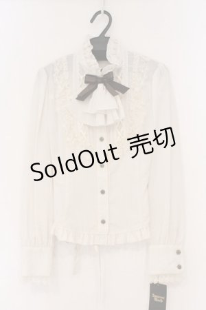 画像: Innocent World / ルーシーブラウス M 生成り×ブラウン O-26-02-26-065-IW-BL-IG-OS