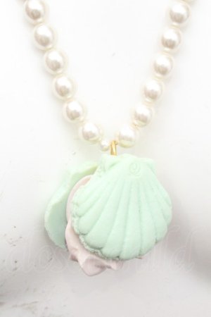 画像: Q-pot. / シェルマカロン・パールネックレス  ミント O-26-02-26-1041-QP-AC-OW-OS