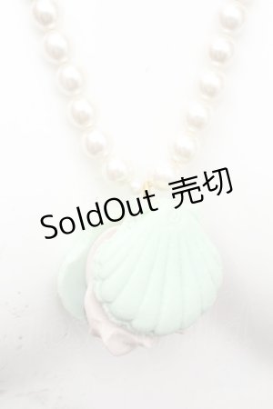 画像: Q-pot. / シェルマカロン・パールネックレス  ミント O-26-02-26-1041-QP-AC-OW-ZT639