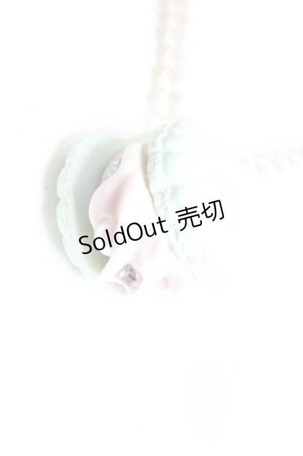 画像2: Q-pot. / シェルマカロン・パールネックレス  ミント O-26-02-26-1041-QP-AC-OW-ZT639 (2)