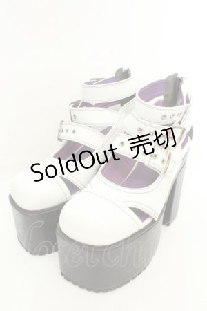 画像: YOSUKE / 厚底パンプス L ホワイト O-26-02-26-1047-PU-SH-OW-OS