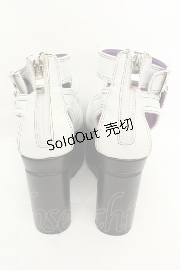 画像3: YOSUKE / 厚底パンプス L ホワイト O-26-02-26-1047-PU-SH-OW-OS (3)