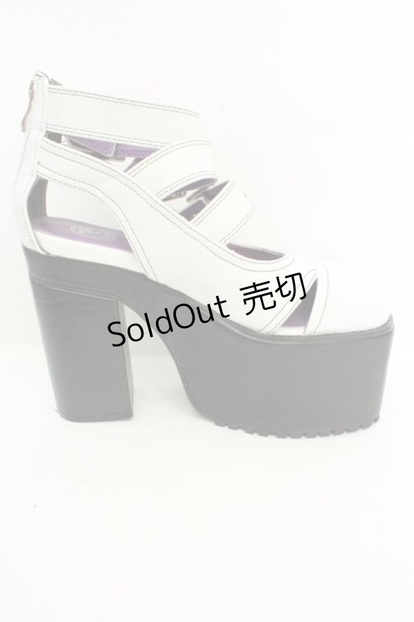 画像5: YOSUKE / 厚底パンプス L ホワイト O-26-02-26-1047-PU-SH-OW-OS (5)