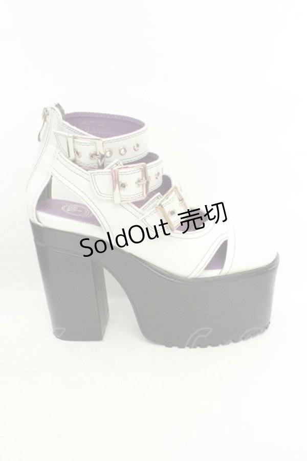 画像7: YOSUKE / 厚底パンプス L ホワイト O-26-02-26-1047-PU-SH-OW-OS (7)