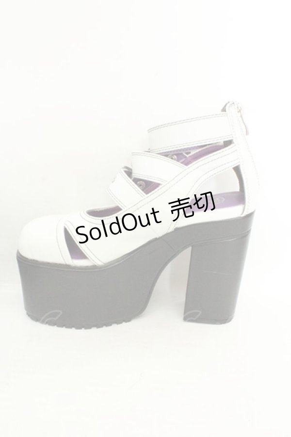 画像8: YOSUKE / 厚底パンプス L ホワイト O-26-02-26-1047-PU-SH-OW-OS (8)