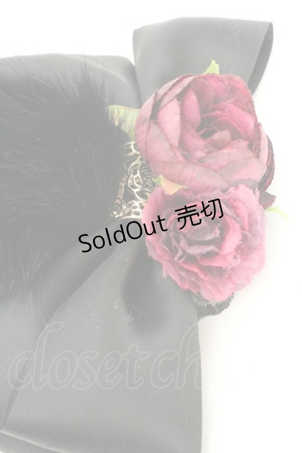 画像2: GOTHIC HOLIC / リボンしっぽクリップ  ブラック O-26-02-26-1050-PU-ZA-OW-OS (2)