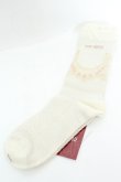 画像2: PINK HOUSE / ロココレース柄ソックス  アイボリー O-26-02-26-1051-LO-ZA-OW-OS (2)