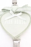 画像2: PINK HOUSE / ハートアップリケたくし上げクリップ  グリーン O-26-02-26-1055-LO-ZA-OW-OS (2)