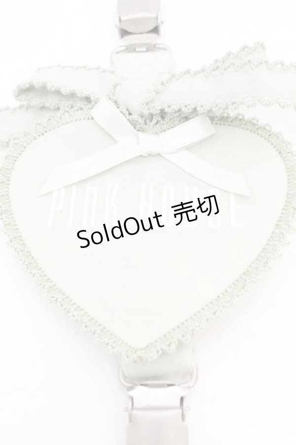 画像2: PINK HOUSE / ハートアップリケたくし上げクリップ  グリーン O-26-02-26-1055-LO-ZA-OW-OS (2)