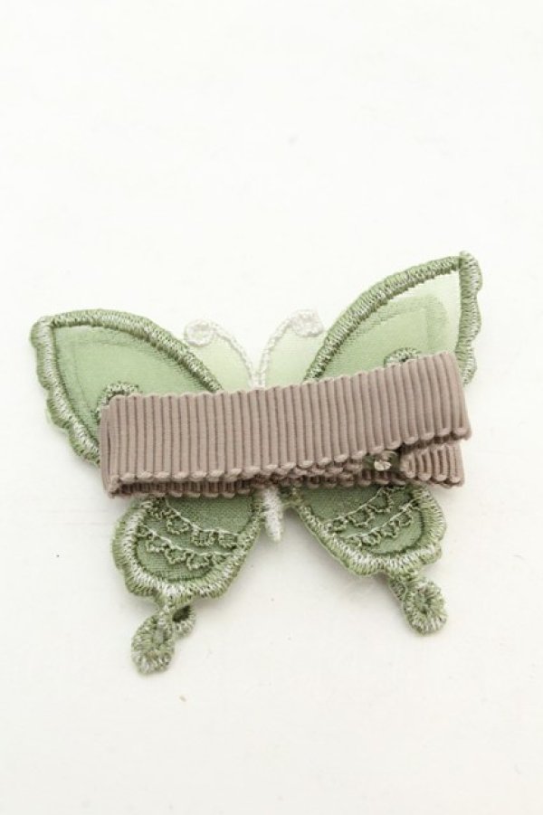 画像2: abilletage / バタフライクリップ  グリーン O-26-02-26-1060-GO-AC-OW-OS (2)