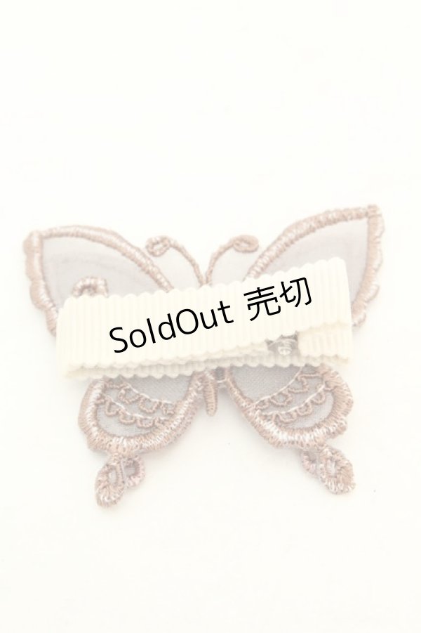 画像2: abilletage / バタフライクリップ  ブラウン O-26-02-26-1061-GO-AC-OW-OS (2)