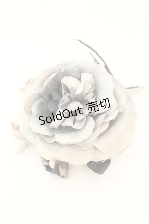 画像2: WONDERFUL WORLD / フラワーコサージュぱっちんピン  - O-26-02-26-1008-LO-AC-IG-OS (2)