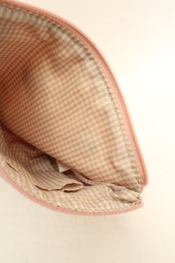 画像3: Maison de FLEUR / リンゴポーチ  ピンク O-26-02-26-1069-LO-ZA-OW-OS (3)