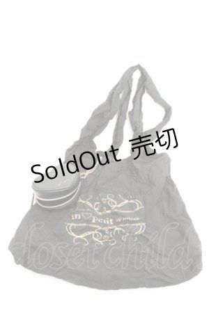 画像: m petit by misako / ハートエコバッグ  クロ O-26-02-26-1074-LO-BG-OW-ZTK021