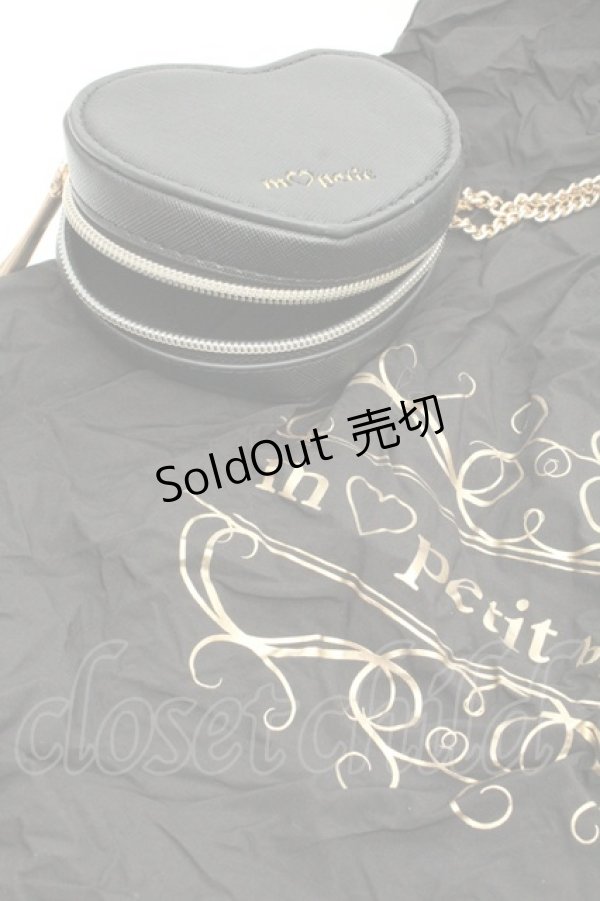 画像2: m petit by misako / ハートエコバッグ  クロ O-26-02-26-1074-LO-BG-OW-ZTK021 (2)