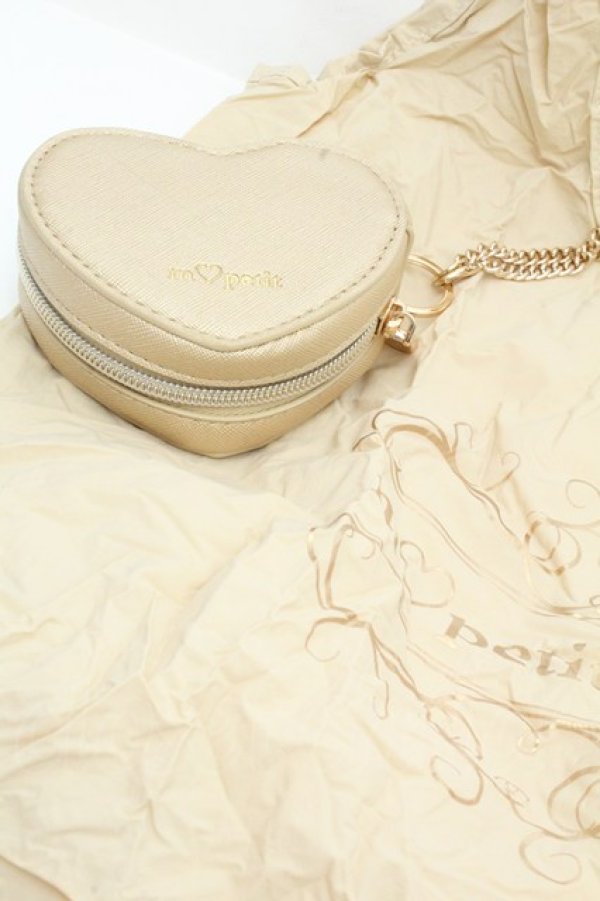 画像2: m petit by misako / ハートエコバッグ  ゴールド O-26-02-26-1075-LO-BG-OW-OS (2)