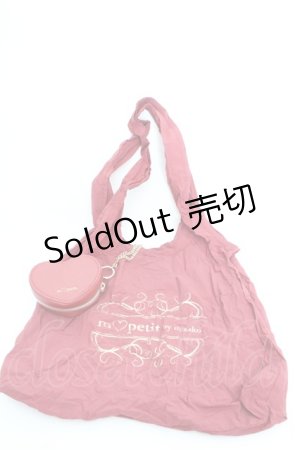 画像: m petit by misako / ハートエコバッグ  アカ O-26-02-26-1076-LO-BG-OW-OS