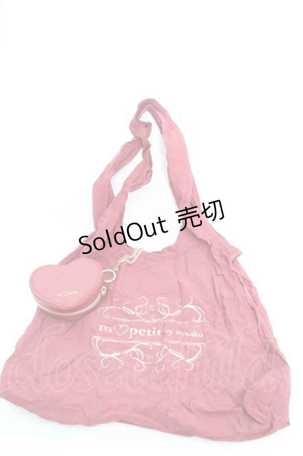 画像1: m petit by misako / ハートエコバッグ  アカ O-26-02-26-1076-LO-BG-OW-OS (1)