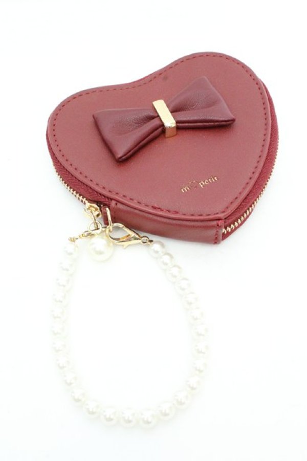 画像1: m petit by misako / ハート型コインケース  アカ O-26-02-26-1077-LO-ZA-OW-OS (1)
