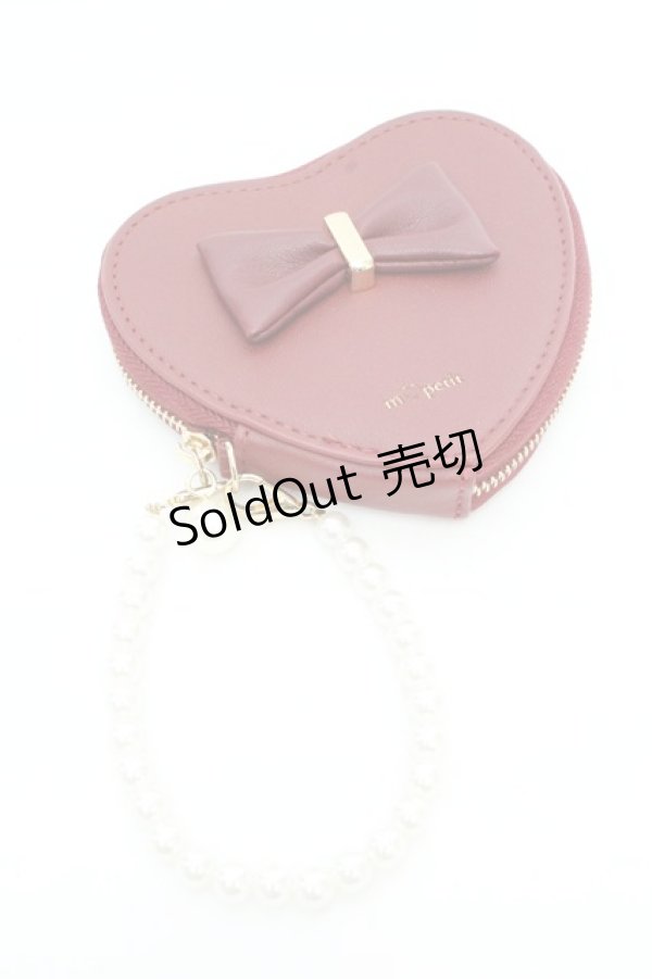 画像1: m petit by misako / ハート型コインケース  アカ O-26-02-26-1077-LO-ZA-OW-ZTK015 (1)