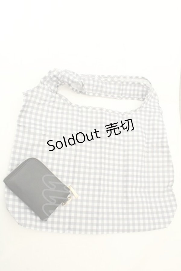 画像3: m petit by misako / サンリオキャラクターズコラボポーチ付きショッピングバッグ  クロ O-26-02-26-1078-LO-BG-OW-OS (3)