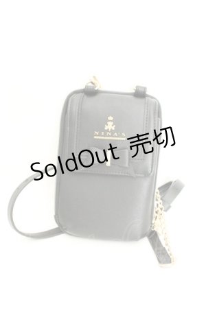 画像: m petit by misako / NINA′Sスマホショルダーバッグ  クロ O-26-02-26-1080-LO-BG-OW-ZTK021