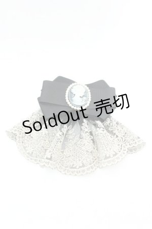 画像: MIHO MATSUDA / レースカメオブローチ  ブラック×ゴールド O-26-02-26-1083-GO-AC-OW-OS