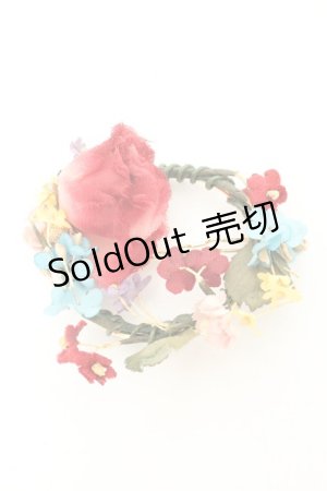 画像: PINK HOUSE / フラワーリースヘアピン  マルチ×ゴールド O-26-02-26-1017-LO-AC-IG-OS