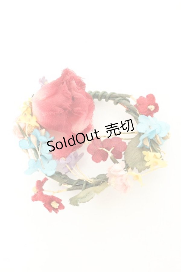 画像1: PINK HOUSE / フラワーリースヘアピン  マルチ×ゴールド O-26-02-26-1017-LO-AC-IG-OS (1)