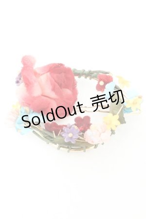 画像: PINK HOUSE / フラワーリースヘアピン  マルチ×ゴールド O-26-02-26-1018-LO-AC-IG-OS