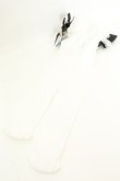 画像3: DearMyLove / ハートパールビジューリボンレースハイソックス  シロ O-26-02-26-1025-EL-ZA-OW-OS (3)