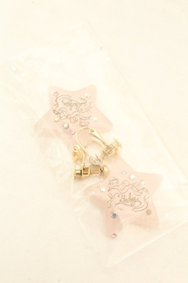 画像1: BABY,THE STARS SHINE BRIGHT / Kira Kira Halloweenイヤリング  ピンク O-26-02-26-1029-BA-BL-OW-OS (1)